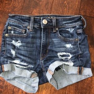 american eagle denim shorts